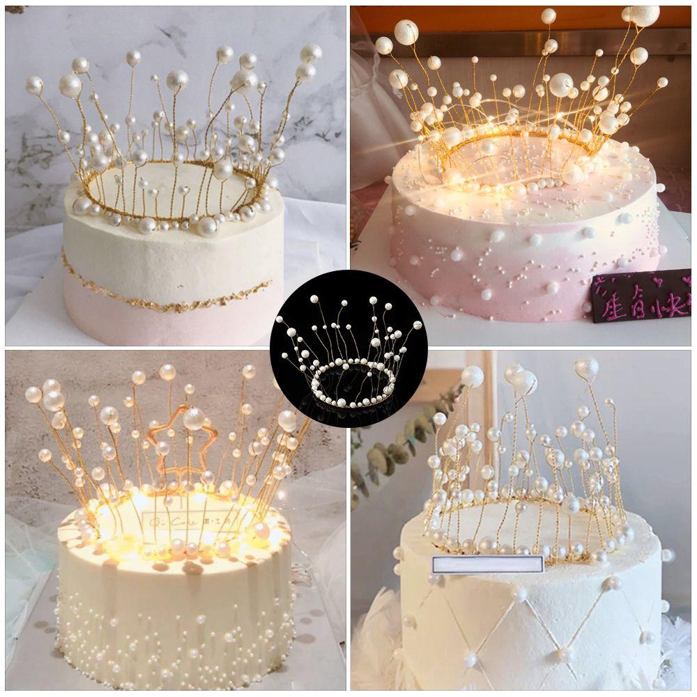 Coiffe Brillante Seaweed Crown Cake Topper Perle Artificielle Anniversaire Gateau Decoration Cake Topper Acheter A Prix Bas Livraison Gratuite Avis Reels Avec Des Photos Joom