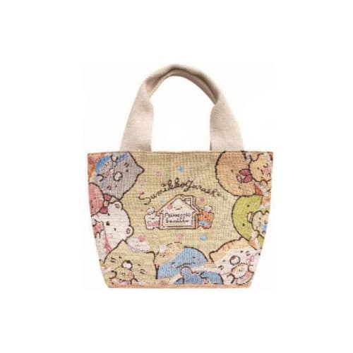 iPlanning Sumikkogurashi Gobelin Woven Lunch Tote, Ivory, W30 x H20 x D5.5cm, K4262B