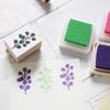 Cute Wooden Rubber Stamp Set with Leaf and Botanical Monstera Perfect for Letter and Perfect as a Made in Japan Design, Bridal, Cards, Paper,