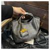 Versatile handbag bag, high-end commuter messenger tote bag, autumn and winter new retro casual shoulder bag