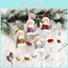 Magical Glittering Sequin Wings Girl Christmas Tree Decoration For Festive Joy