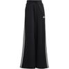 Essentials 3 Stripes French Terry Wide Pants Black White Women's Lifestyle Pants HZ5747