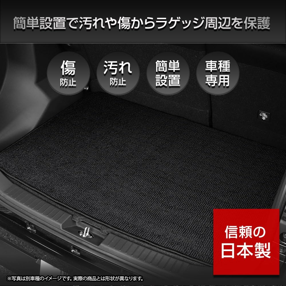 YOURS Jimny Nomad Trunk Mat X Protects Cargo Protects Against and More Dresses Up Your Car Genuine Check Pattern S 5-Door (Blue Black) - Waterproof,