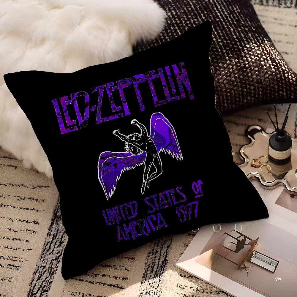 Vintage Band L-Led Z-Zeppelin Kissenbezug Toon Geschenk Kissenbezug Schlafzimmer Zuhause Sofa Stuhl Sitz Dekor Kissenhülle