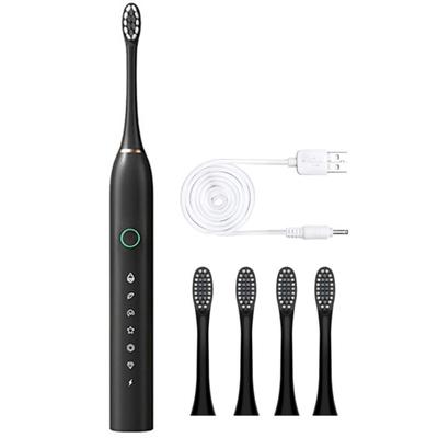 Electric Toothbrush with 4 Brush Heads 6 Modes Smart Timers IPX7 Waterproof USB Rechargeable 42000VPM Adults Toothbrush Set