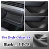 For Geely Galaxy E8 2023 2024 2025 Car Door Groove Mat Leather Glove Box Front Rear Side Car Door Side Storage Box Accessories