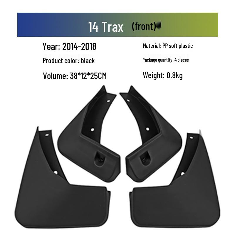 

Chevrolet Trax 2014-2023 Car Accessories Soft Rubber Mudguards Trax (2014-2018)