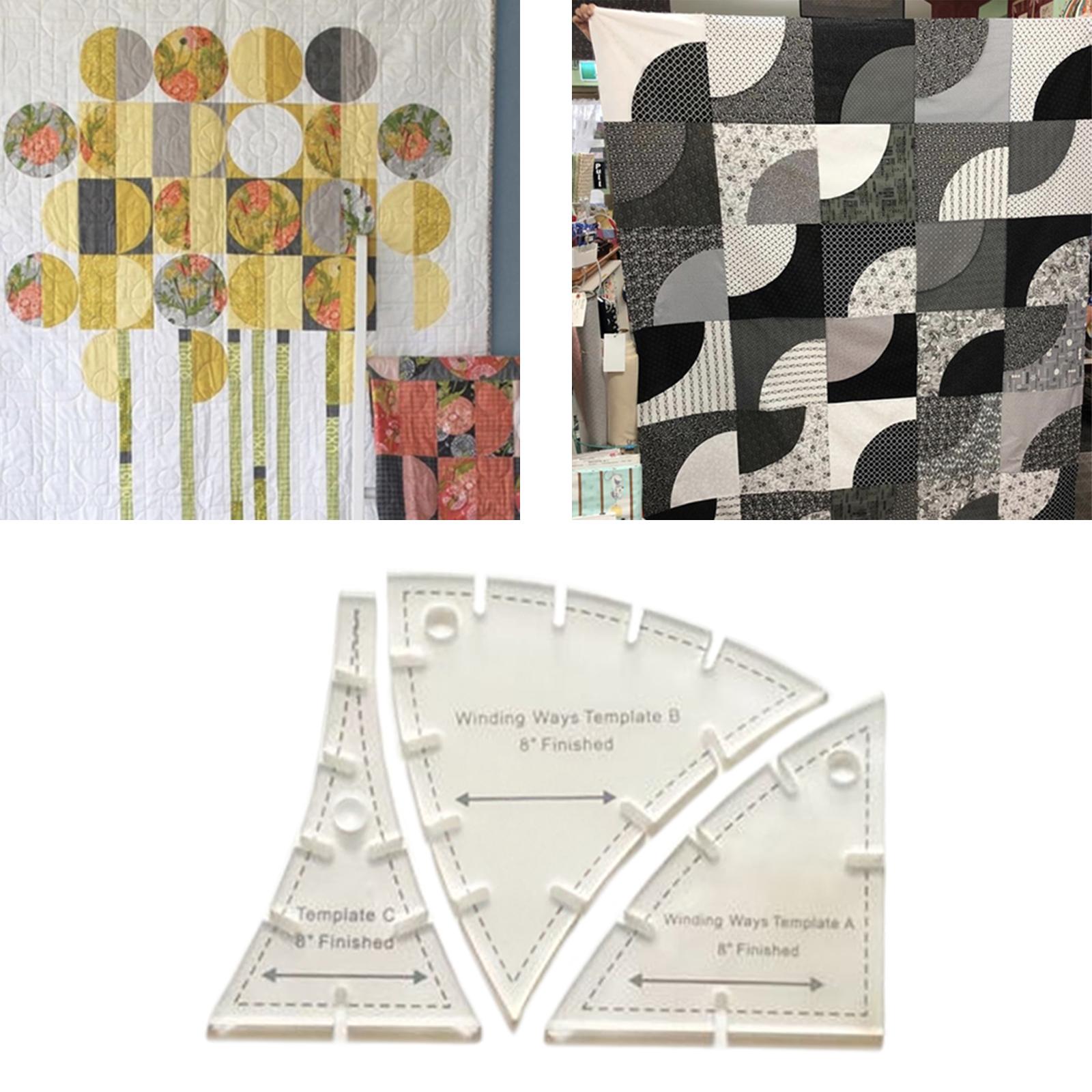 10pcs Plate Template Multifunction Clear Frames Patchwork Drawing Cutting Quilt