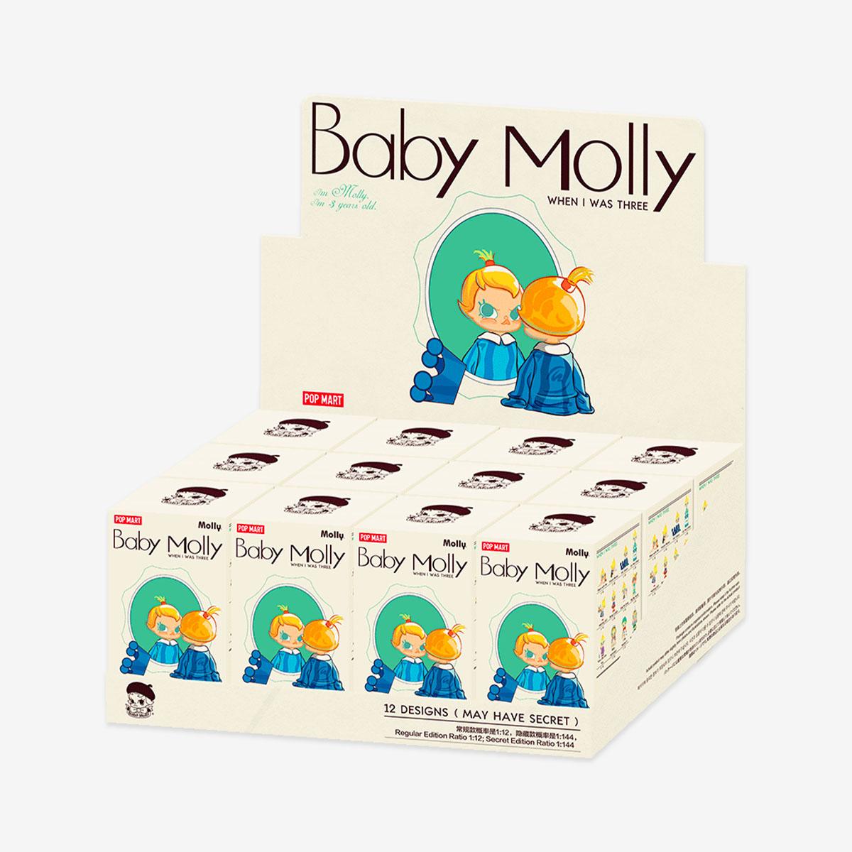 POP MART Baby Molly Когда мне было три Серия Фигурки Блайнд Бокс (Одинарная упаковка / Набор из 12 штук)
