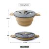 2.5L Skládací hrnec Kempingové hrnce na vaření Nádobí Venkovní Silikonová konvice na vodu Pánev Hrnec Cestování Turistika Piknik Nádobí Vybavení