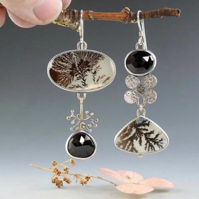 Boucles d'oreilles créatives pour femmes à la mode rétro