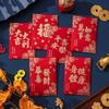 6Pcs Cute Red Envelope Bag Cartooon New Year Red Packet Lucky Red Pocket  Blessing Gift