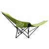 ZISIZ Portable Adjustable Camping Moon Chair with Leg Rest