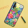 Colourful Flower Painting Art For Huawei Nova Y91 Y70 Y72 Y73 Y60 Y90 Y61 8i 7i 11i 12i 12s 9 10 SE P20 P30 P40 Lite Case