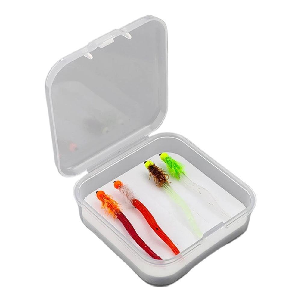 

4PCS Luminous Luminous Fishing Lures Glowing Glowing Soft Worms Creek Trout 4PCS