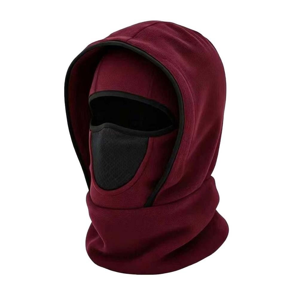 Fleece Lined Ski Face Mask Breathable Mesh Thermal Neck Warmer Winter Cycling Hat Winter Cycling