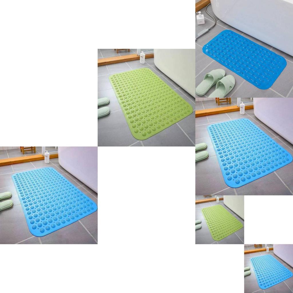 Moderní minimalistická koupelnová protiskluzová rohož z PVC s masážním designem pro bezpečné sprchování