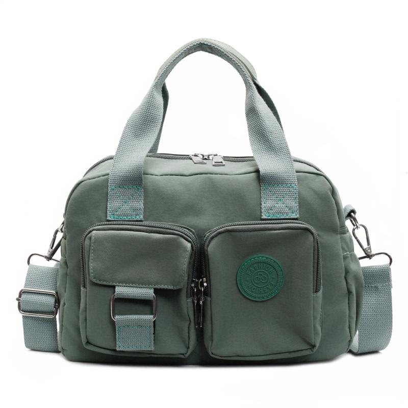 Japanese Handbag 2025 New Fashionable Versatile Nylon Cloth Shoulder Oblique Span Bag Casual Simple Commuter Pillow Bag