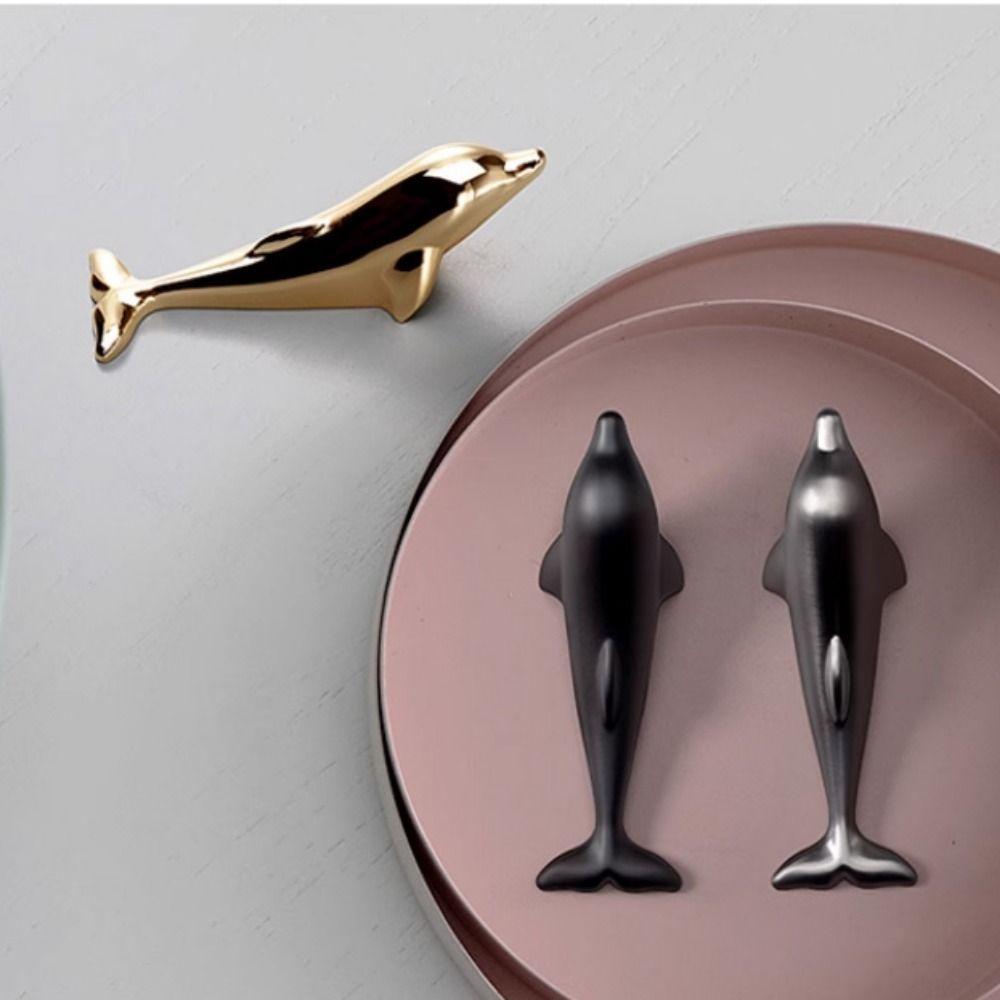 Decorative Key Wall Hanging Hooks Cute Clothes Storage Holder Dolphin Decor Hooks  Living Room