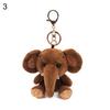 Mini Elephant Plush Stuffed Doll Pendant Keychain Key Chain Holder Bag
