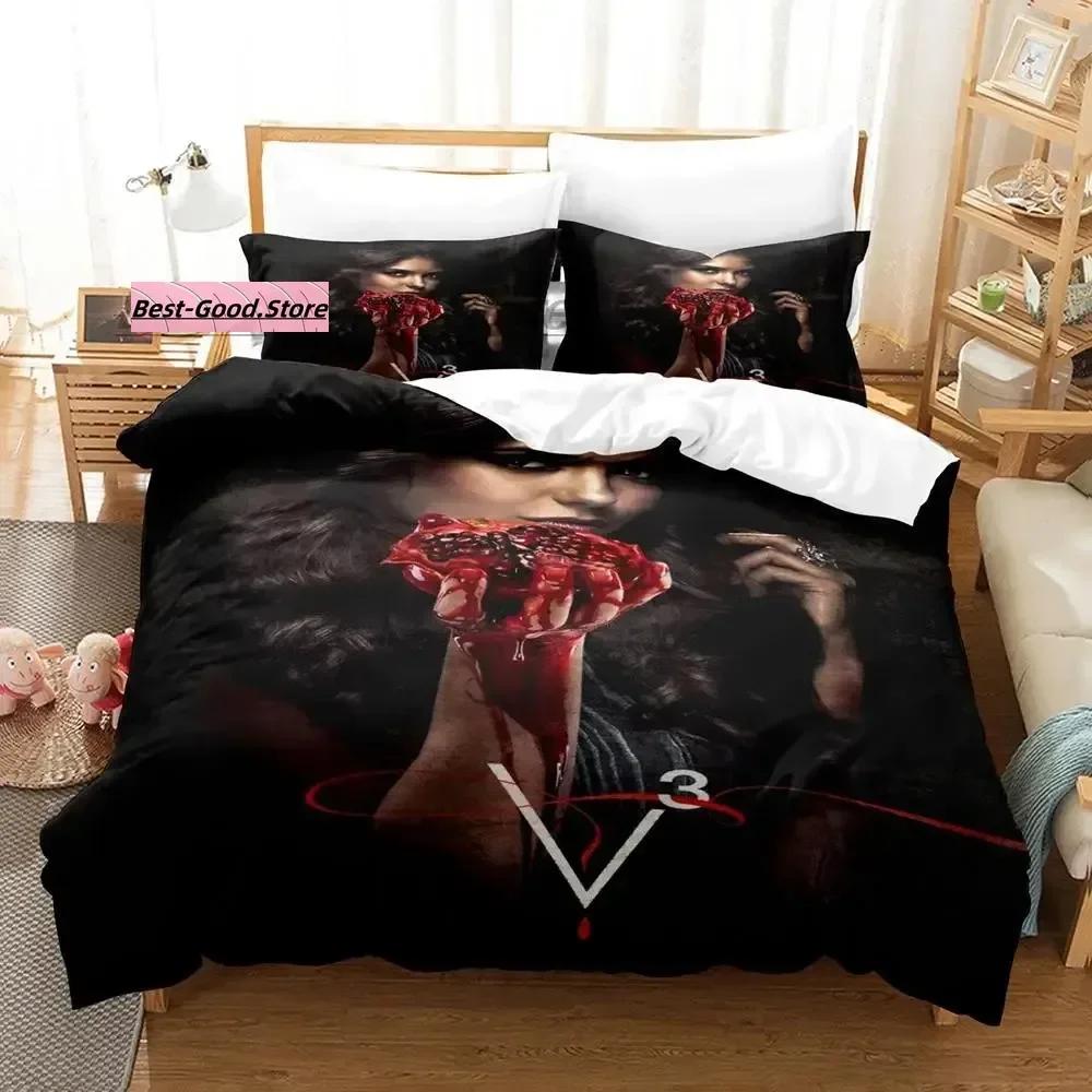 Vampire Beding Set Single Twin Ful Quen King-Sized Dimensionsd Dimensions Bed Linen Set Aldult Kid Bedrom Duvetcover Sets 3D Print Anime Werewolf