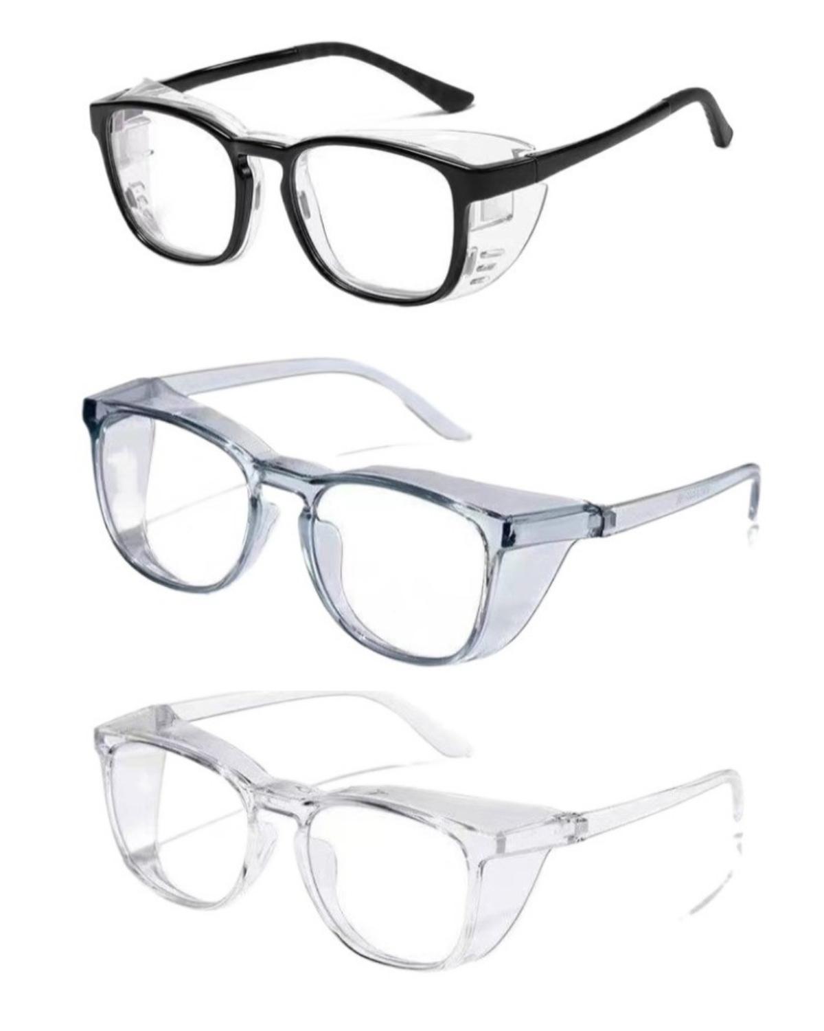 

3 шт. Мужские и женские защитные очки от пыли, ветрозащитные, пескозащитные, пыльцезащитные, брызгозащитные и защищающие от синего света