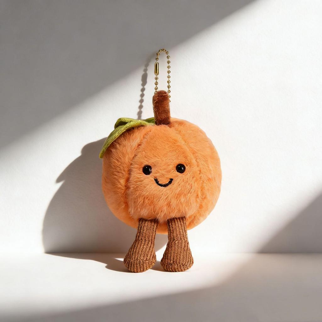 Fruit and vegetable pendant toys, soothing dolls, plush key chain pendants, finished products, ideas, package hanging dolls.