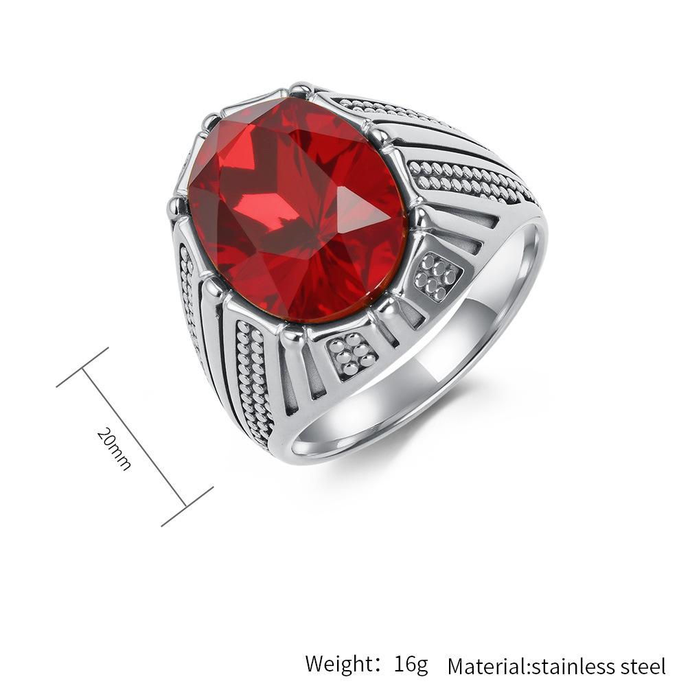 Anello da uomo in acciaio al tungsteno con intarsio di gemma di vetro, minimalista, di tendenza, da mignolo, per uomo, moderno, maschile, gioiello per il compleanno