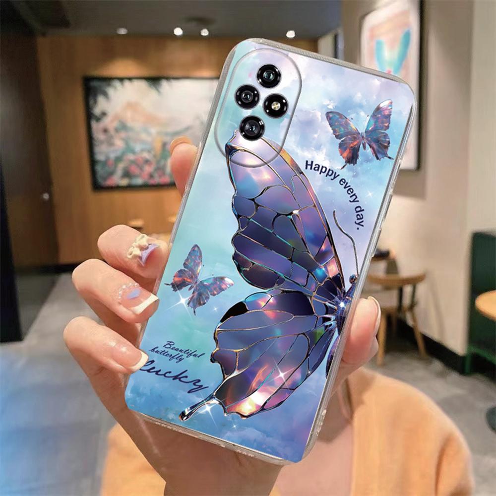 Colorful Leopard For Honor 200 90 Lite 50 70 X9 20 9X Marble Artistic Phone Case Transparent Clear Camera Protection Soft Cover
