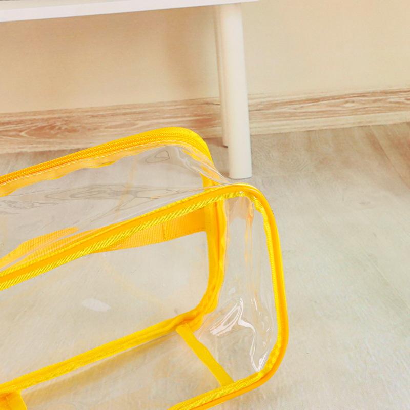 Clear Zipper Toy Storage Bag Large Capacity Waterproof Organizer For Kids Building Block Puzzle And Dolls Toy Brick Storage