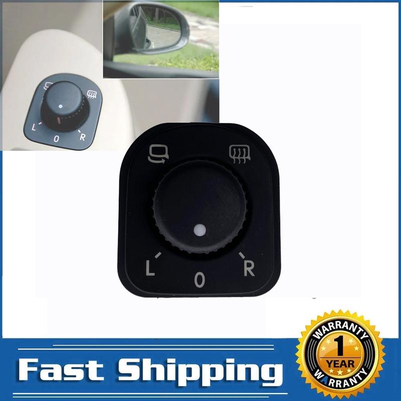 

For VW CC Eos Golf Plus Jetta Passat Sharan Tiguan Seat Alhambra Electric Adjust Switch Rear View Mirror Folding Control Knob