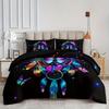 3pcs Colorful Dreamcatcher Butterfly 3D Print Bedding Set Cozy Duvet Cover King Queen Twin Size Birthday Gift Bedroom Decoration