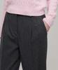 MUSINSA STANDARD WOMAN Women'S Wool Flannel Loose Tapered Slacks [Medium Gray]