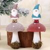 Christmas Mushroom Pendant Desktop Decoration Ornament for Tree Hanging