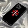 Icono de Cruz Ortodoxa Funda de Teléfono de Iglesia Para iPhone 16,15,14,13,12,11,Pro,Max,Plus,X,XS,SE4,E,Mini,Funda Negra Suave
