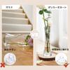 ComSaf Flower Single Flower Interior Height 19cm Vase, Unbreakable, Vase, Stylish, Polycarbonate, Transparent, Hydroponics, Decoration, Gift,