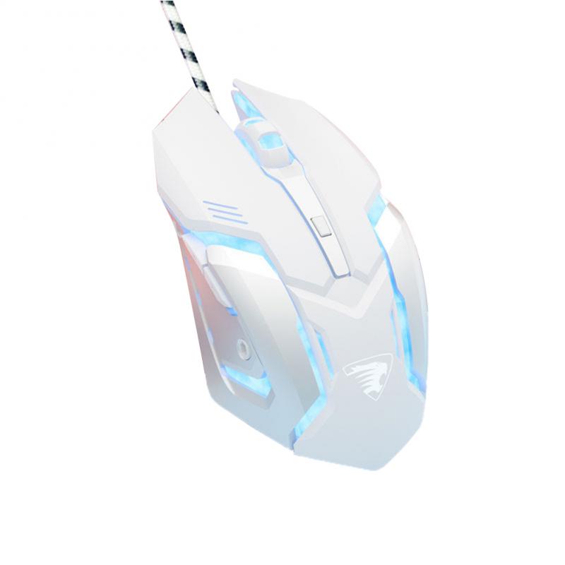 RYRA Wired Backlit Mouse Competitive Gaming Mouse Notebook Office Luminous Gamer Mouse 3200DPI 4 Keys Ergonomic Desktop