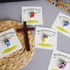 5pcs Pocket Jesus Note Cards for Greeting Card Inserts Mini Jesus Figures Easter Christmas Gifts School Religious Christmas Par