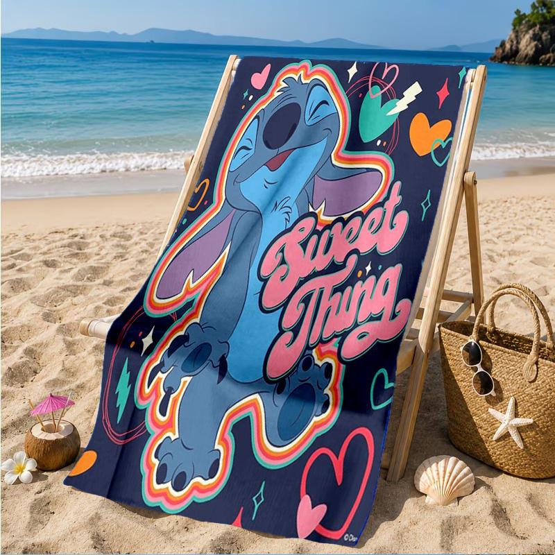 Cartoon Hawaii Artwork Printed Microfiber Beach Towel, Soft And Absorbent, Quick-Dry, Ideal for Summer Travel, Beach Essential, Swimming Pool