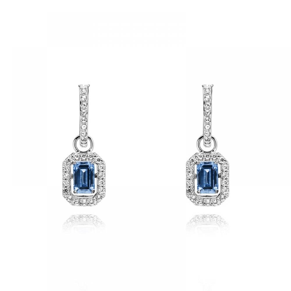 Swarovski 5619500 Una Angelic Hoop Drop Earrings