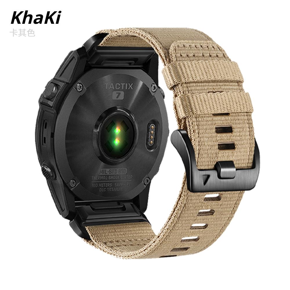 22mm 26mm Quickfit Nylon Watch Band For Garmin Fenix 8 E 5 5X 6 6X Pro 7X Epix Pro/Forerunner 970 965/Descent G2/Enduro 3 Wristband Replacement Strap