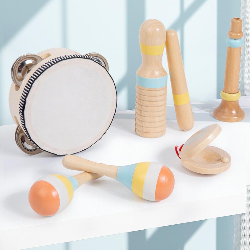 Orff Musical Instrument Combination Set Kindergarten Science Education Bell Early Education Percussion Music Rain Sound Instrument Teaching Aid Toys
