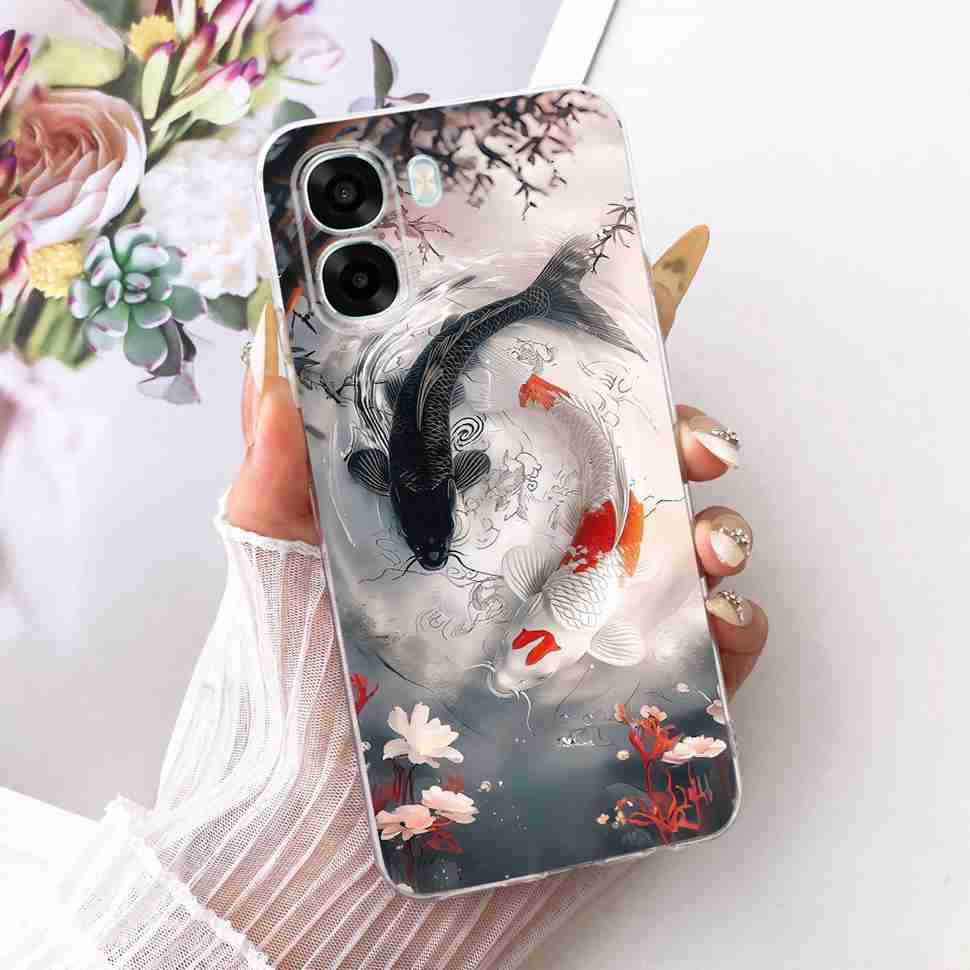 For Oppo A6x 5G Casing CPH2823 Soft Silicone Cat Dragon Cartoon Cover For Oppo A 6x A6 x A6x 5G Phone Cases Protectors Funda