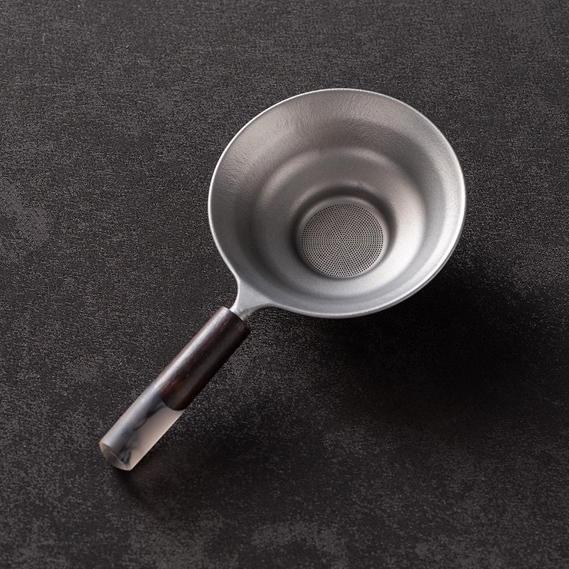 Pure Titanium Tea Strainer with Thousands of Holes Integrated Tea Filter Ultra-fine Tea Leaf and Fair Cup Filter