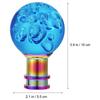 Ledmomo Crystal Foam Shift Knob with 3 Adapters for M8 M10 M12 Universal Truck Auto Car