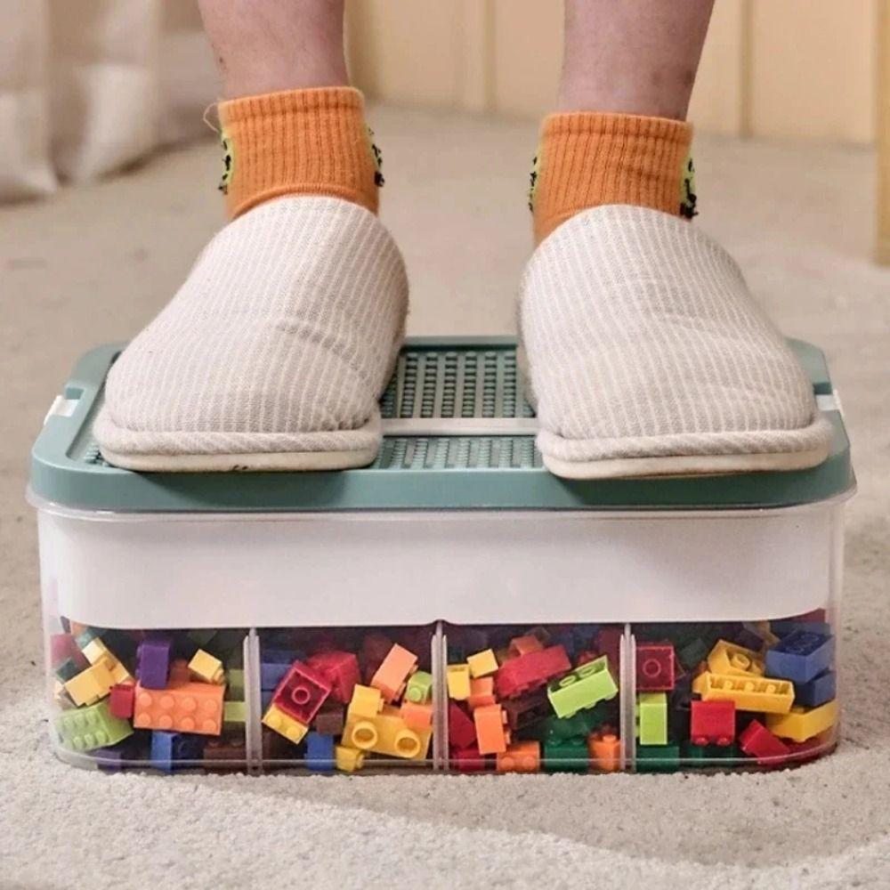 Plastic Building Blocks Storage Boxes Green/Yellow Storages Box  Building Blocks