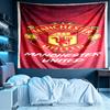 Manchester United F.C. Druck Wandteppich, Leichte Wanddekoration, für Schlafzimmer, Studentenwohnheim, Wohnzimmer, Heimkunstdekor - Geburtstags-Weihnachtsgeschenk für Freunde