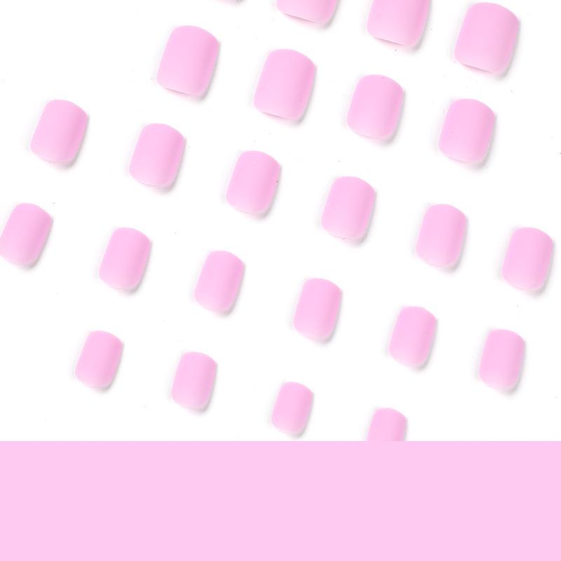 Purple Matte Macaron Nail Stickers and Press-On Tips Series