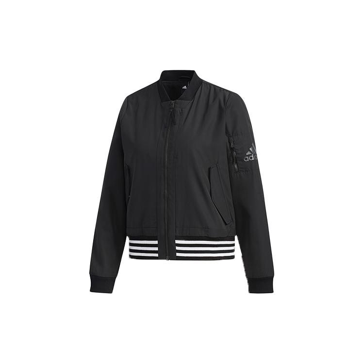 adidas Jackets Women's Black Baseball Collar Moderate Other FI9284