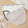 Women Anti-septic Moisture-wicki Panties Seamless Mid Waist Elastic Soft Breathable Underwear Briefs